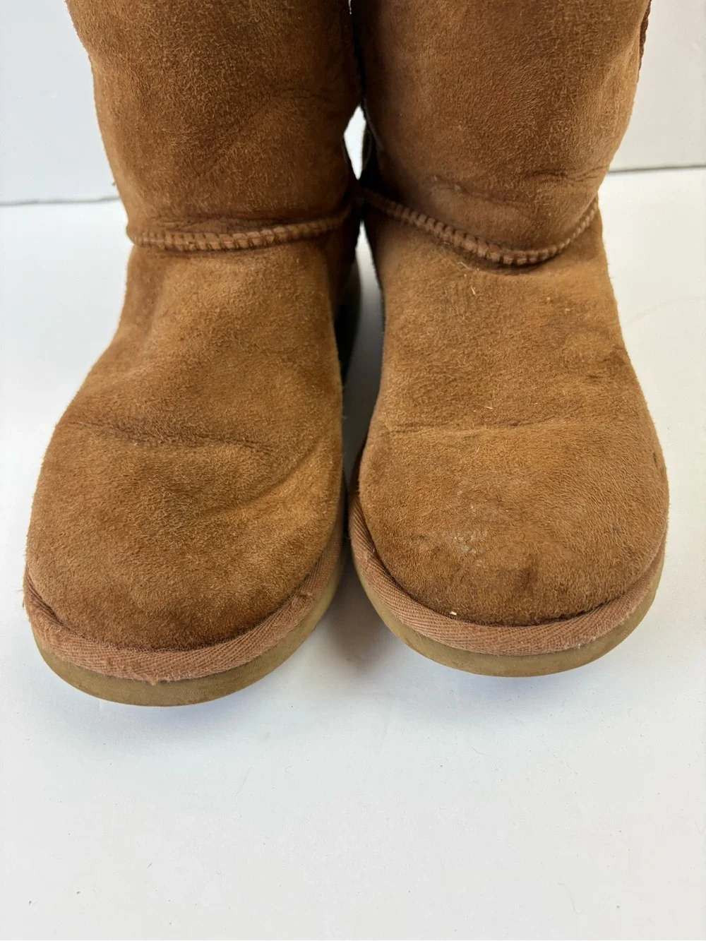 Ugg Australia Classic Short Boots 5251 Suede Brown Shearling Shoes Winter size 4
